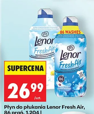 Płyn do płukania Fresh Air 86 prań promocja w Biedronka
