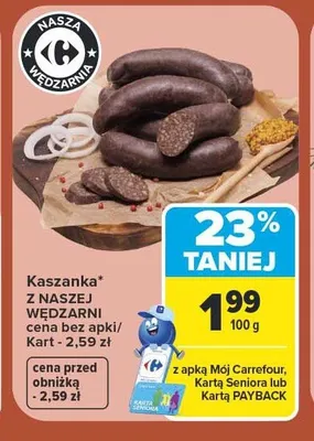 Szynka z kaszubskiej wędzarni Nowak promocja w Carrefour