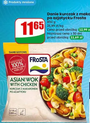 Danie kurczak z makaronem po azjatycku promocja w Dino