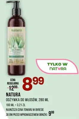 Odżywka do włosów NATURA promocja w Drogerie Natura