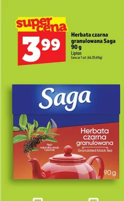 Herbata czarna granulowana Saga promocja w TOPAZ