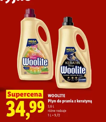 Płyn do prania Woolite Keratin Therapy Fruity promocja w Lidl