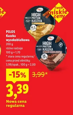 Kaszka wysokobiałkowa z cynamonem Pilos High Protein promocja w Lidl