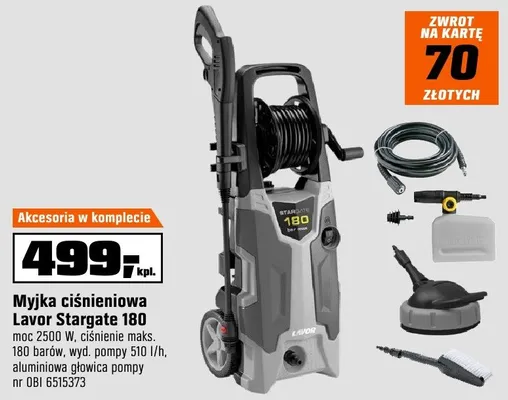 Myjka ciśnieniowa Lavor Stargate 180 promocja w OBI