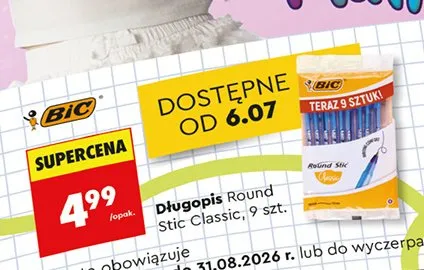 Długopis BIC Round Stic Classic promocja w Biedronka