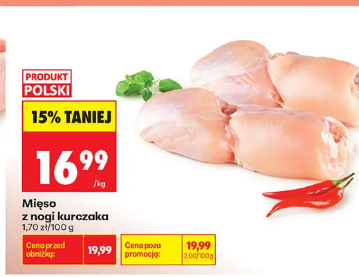 Mięso z nogi kurczaka promocja w Biedronka