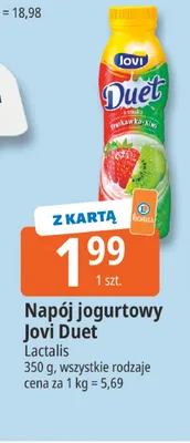 Napój jogurtowy Jovi Duet promocja w Leclerc