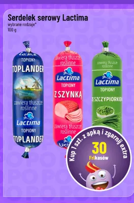Serdelek serowy ze szczypiorkiem Lactima promocja w POLOmarket