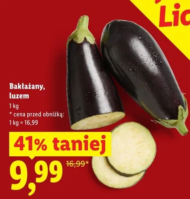 Bakłażany luzem promocja w Lidl