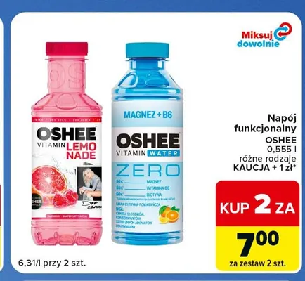 Napój funkcjonalny Oshee Vitamin Lemonade promocja w Carrefour Market