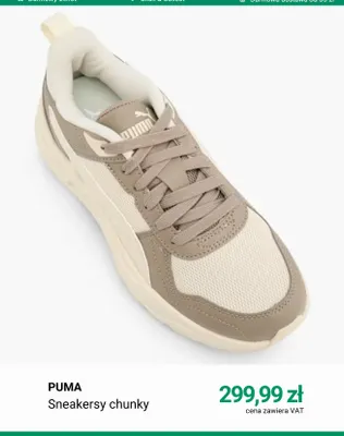 Sneakersy chunky Puma promocja w Deichmann