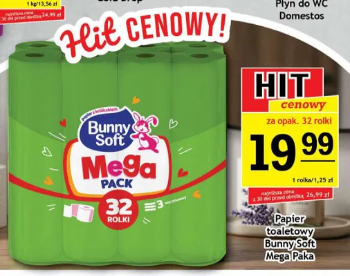 Papier toaletowy Bunny Soft Mega Paka promocja w Gram Market