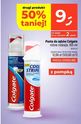 Pasta do zębów różne rodzaje promocja w Dealz