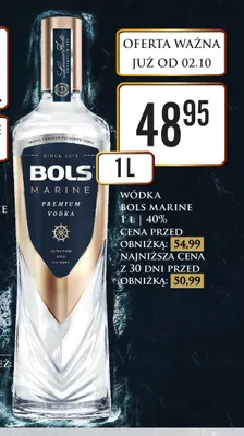 Wódka Bols Marine promocja w Dino
