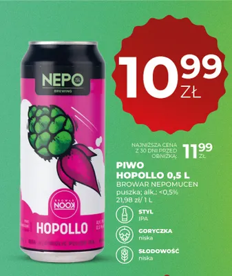 Piwo bezalkoholowe Hopollo Browar Nepomucen promocja w Duży Ben