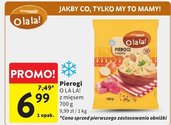 Pierogi z mięsem promocja w Intermarche