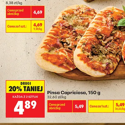 Pinsa capriciosa promocja w Biedronka