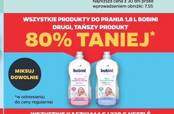 Produkty do prania 1,8 l Bobini promocja w Netto