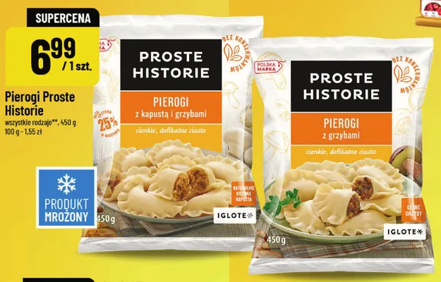 Pierogi Proste Historie z kapustą i grzybami promocja w POLOmarket