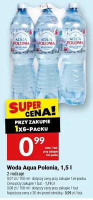 Woda Aqua Polonia promocja w Twój Market