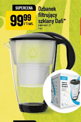Dzbanek filtrujący szklany Dafi 2 l promocja w POLOmarket