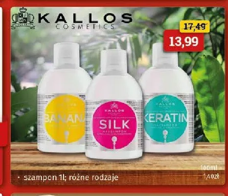 Szampon do włosów Kallos Silk promocja w Drogeria Kosmyk