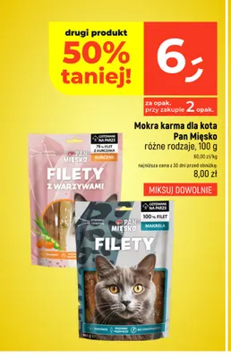 Mokra karma dla kota Pan Mięsko filety makrela promocja w Dealz