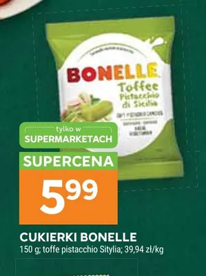 Cukierki Bonelle toffe pistacchio Sitylia promocja w Stokrotka