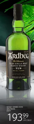 Whisky Ardbeg 10 YO promocja w Selgros