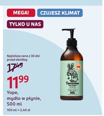 Mydło Yope, w płynie, 500 ml promocja w Rossmann