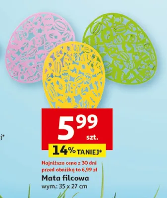 Mata filcowa promocja w Auchan