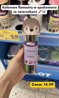 Flamastry Strigo School promocja w Kaufland