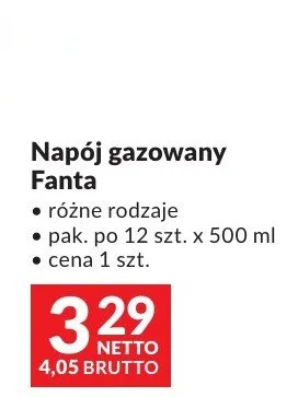Napój gazowany Fanta różne rodzaje promocja w Makro