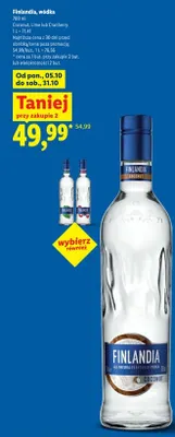 Wódka Finlandia Lime promocja w Lidl
