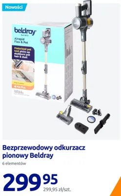 Bezprzewodowy odkurzacz pionowy Beldray Airapid Flex & Pet promocja w Action