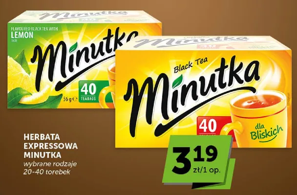 Herbata expressowa Minutka promocja w Euro Sklep