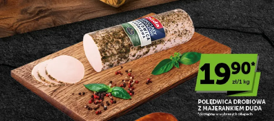 Polędwica drobiowa z majerankiem Duda promocja w Euro Sklep