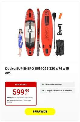 Deska SUP Enero 1054025 promocja w Media Expert