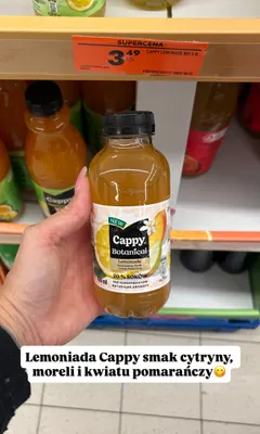 Lemoniada Cappy Botanical cytryna, morela i kwiat pomarańczy promocja w Biedronka