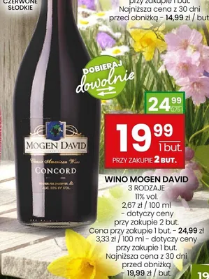 Wino Concord promocja w Twój Market