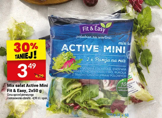 Mix sałat Active Mini Fit & Easy 2-pak promocja w Twój Market
