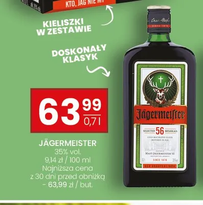 Likier Jägermeister promocja w Twój Market