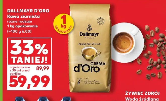 Kawa ziarnista Dallmayr d'Oro promocja w Kaufland