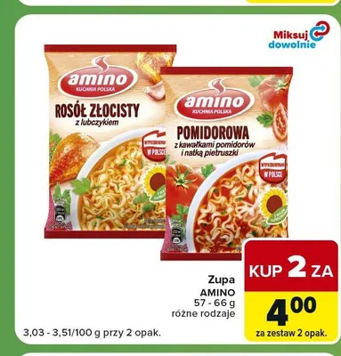 Zupa Amino Pomidorowa promocja w Carrefour Express