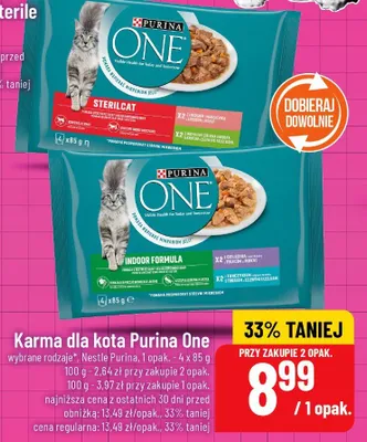 Karma dla kota wybrane rodzaje Purina One promocja w POLOmarket