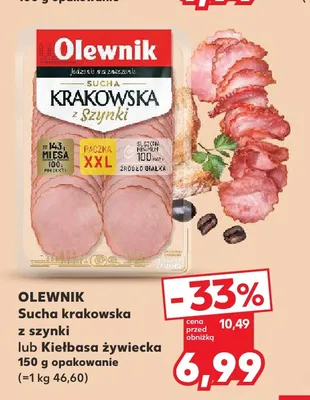 Kiełbasa żywiecka Olewnik promocja w Kaufland