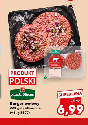 Burger wołowy Stoisko Mięsne promocja w Kaufland