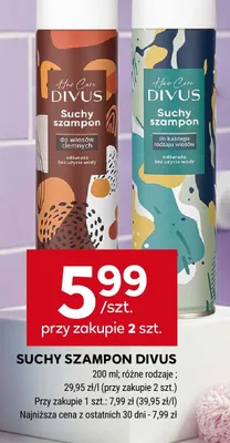Suchy szampon Divus do każdego rodzaju włosów promocja w Stokrotka