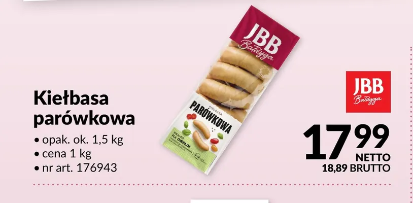 Kiełbasa parówkowa promocja w Makro
