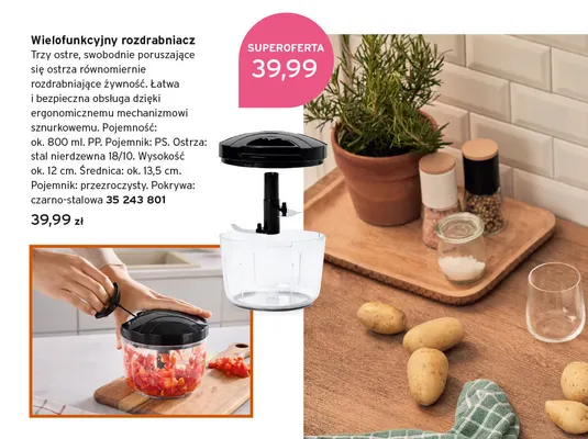 Wielofunkcyjny rozdrabniacz promocja w Tchibo